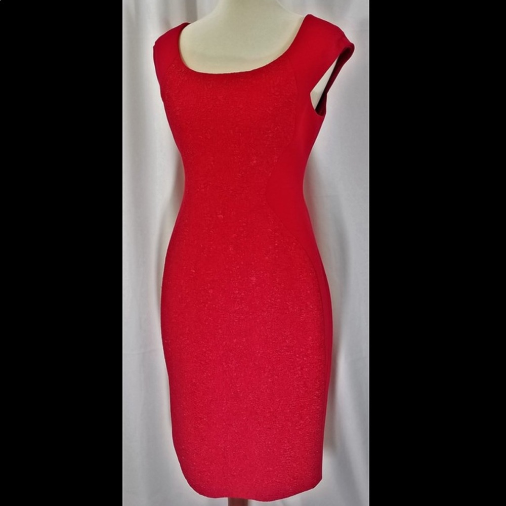 T Tahari - Pepita Dress Moroccan Red Sz 8 NWT